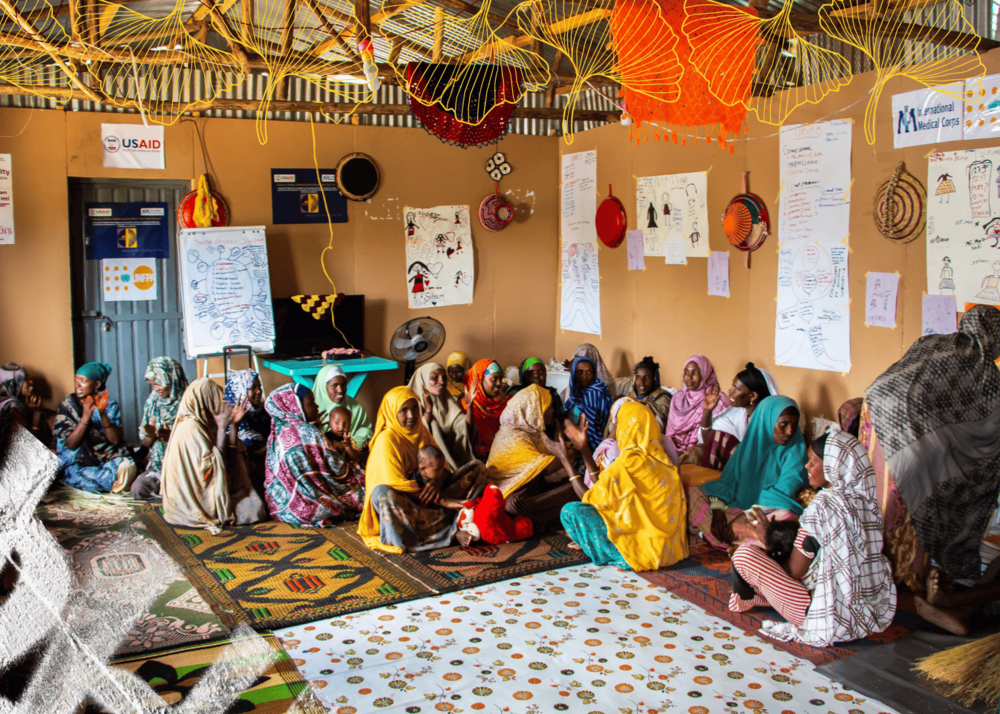 In Ethiopia, women sit down for gender and women empowerment sessions.