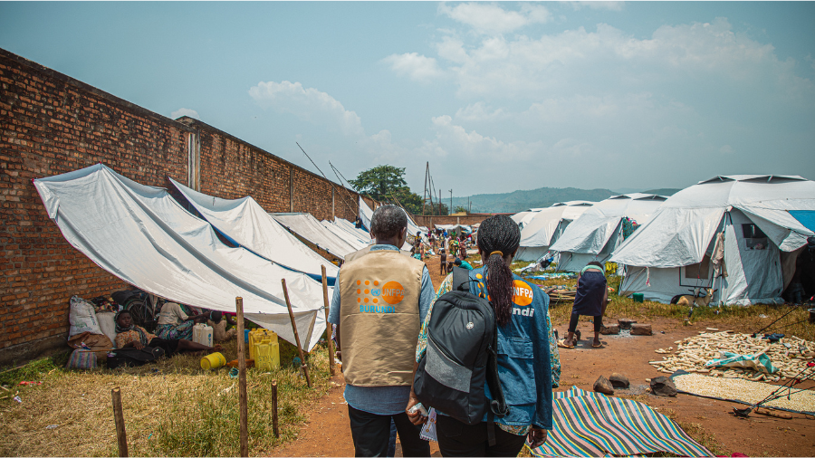 Refugee camp in Burundi