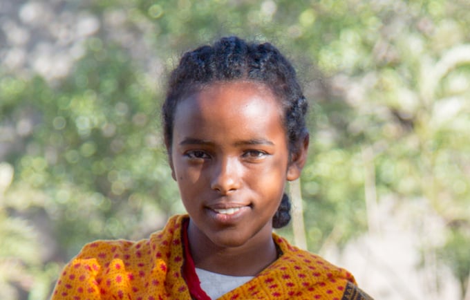 A young woman at Meserete IDP site, Mekele, Tigray. Girls are more vulnerable to developing an obstetric fistula during childbir