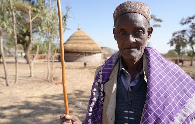 Simrimula Hamiza, an elder in his community.