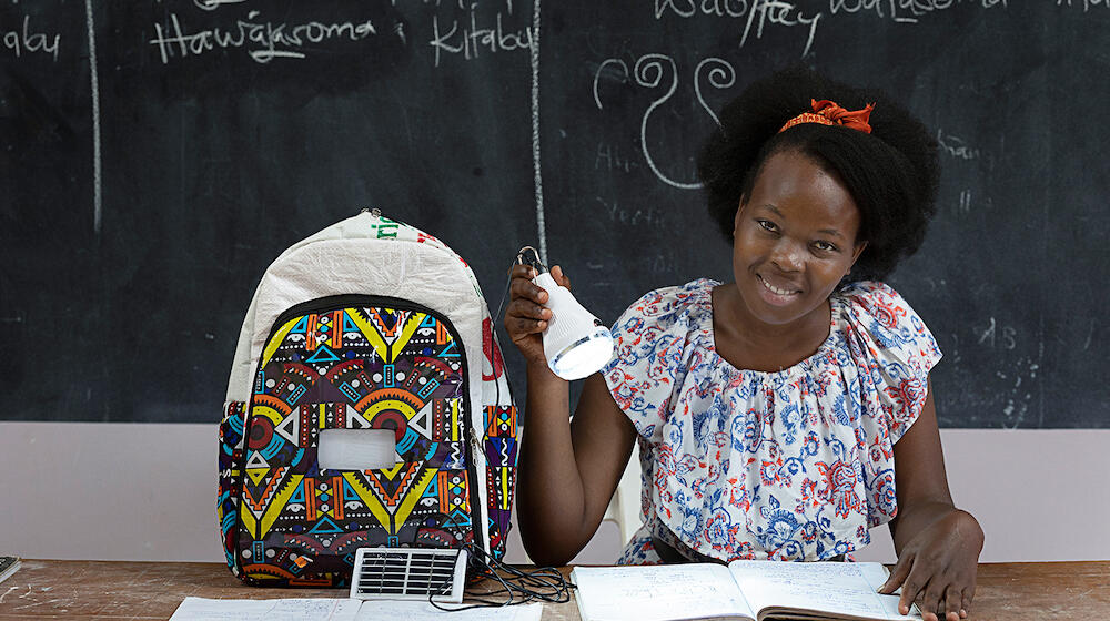 Shining star: An engineer, Mary helps girls engage in their studies. 