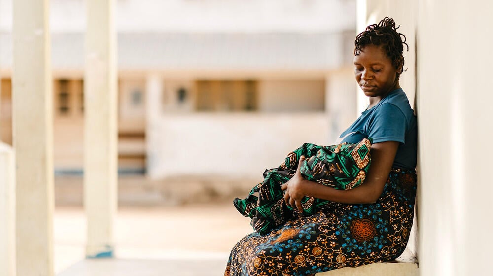 A woman and her baby.