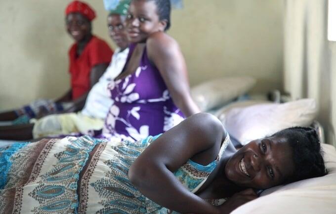 Expectant mothers inside the newly refurbished St. Luke’s Maternity Waiting Home in Lupane, Matabeleland North, Zimbabwe.