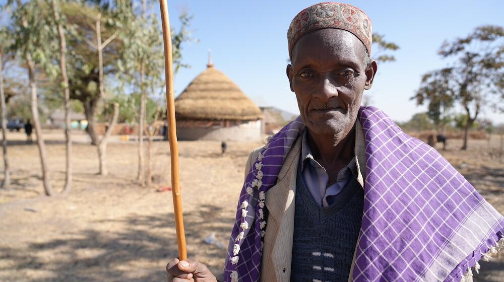 Simrimula Hamiza, an elder in his community.