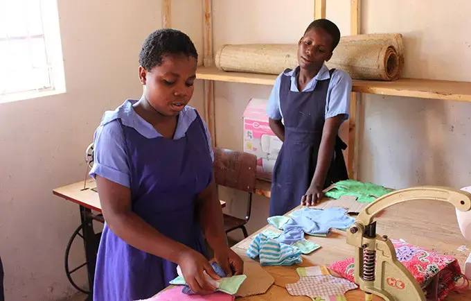 Periods no longer a problem thanks to pad-making club after school