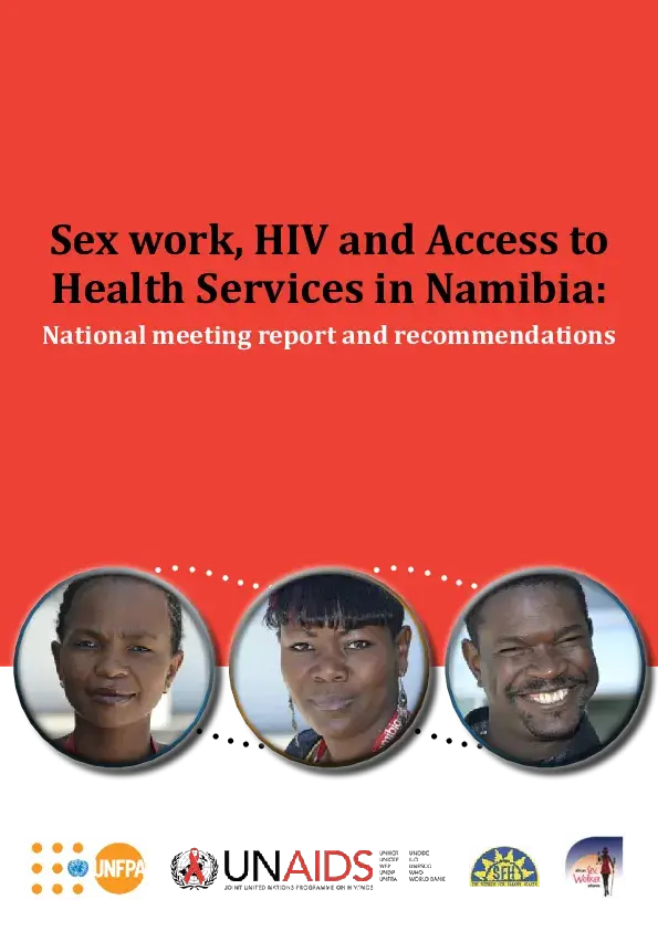 Sex work, HIV and Access to Health Services in Namibia: National meeting report and recommendations