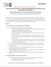 Impact of the COVID-19 Pandemic on Family Planning and Ending Gender-based Violence, Female Genital Mutilation and Child Marriage