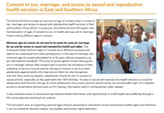 Technical Brief: Harmonization of Minimum Ages and Adolescent Sexual and Reproductive Health Rights